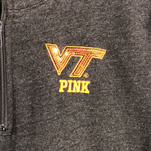 Victoria Secret Pink Virginia Tech quarter zip - Picture 2 of 5